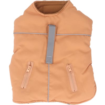 Honden Hardshell Jas Reflecterende Honden Koud Weer Jas Flexibel Warm Waterafstotend Grote Hond L(for 6.5-9kg) beige