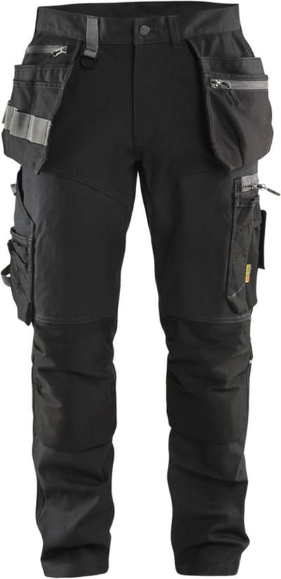 Blaklader Werkbroek met stretchpanelen en spijkerzakken 1599-1860 - Zwart - C152