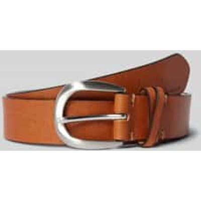 Tom Tailor - TTNANCY leren riem met afgeronde gesp - Maat 75 - light brown uni