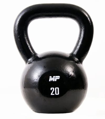 Muscle Power Gietijzeren Kettlebell - Zwart - 20 kg