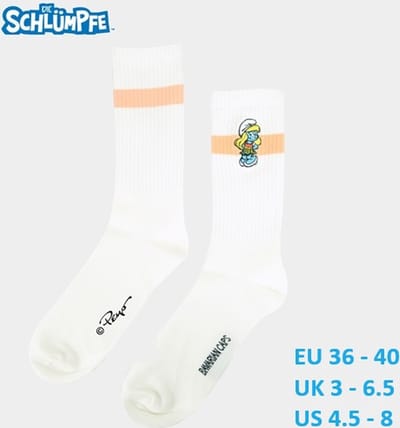 Smurfin sokken van de smurfen - Volwassenen - Bavarian Caps - Maat 36-40 - 1 paar