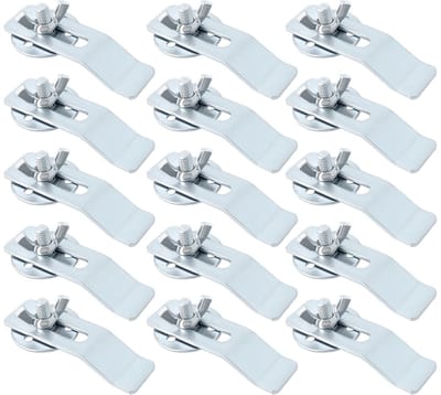 Dailygoods- Spoelbak Clips 15 Stks - Onderbouw Beugel - Metalen Montagebeugel - Gegalvaniseerd Staal - 6,7x2 cm - Sterke Ondersteuning - Gootsteenklem