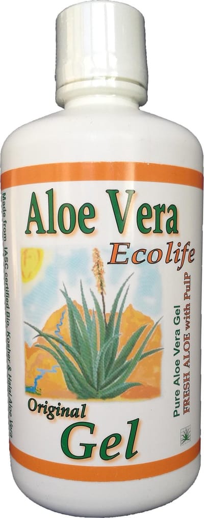 Aloe Vera Gel Sap 1L - Ecolife - maag - darmen - weerstand - immuunsysteem - Raw Food Supplement