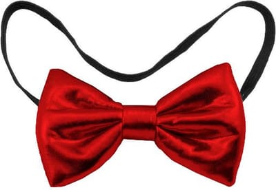 Folat - Strikje metallic rood