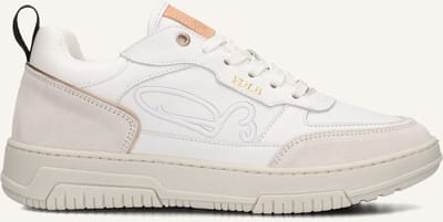 Fred De La Bretoniere - Yara Leo Sneaker Leer Wit/Goud - Maat 37