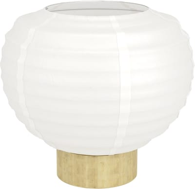 EGLO Summerhill Tafellamp - E27 - 20 cm - Wit/Bruin - Papier