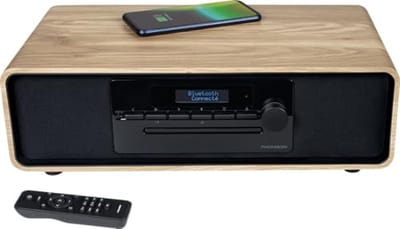 Micro-chaîne Bluetooth Hifi Systeem - Radio FM/DAB+ - CD/MP3/USB - Inductie Oplader en Telecommande