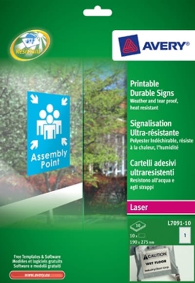 Avery Ultra-sterke meldingsetiketten