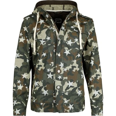 R.E.D. by EMP Tussenseizoensjas - Camo meet Stars - S tot XXL - voor Vrouwen - meerkleurig