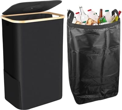 Thuys – Statiegeld Container – Container – Vuilnisbak – 100 liter – 41 x 33 x 74cm – Zwart