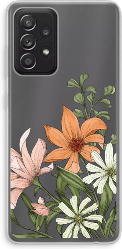 Case Company® - Hoesje geschikt voor Samsung Galaxy A52s 5G hoesje - Floral bouquet - Soft Cover Telefoonhoesje - Bescherming aan alle Kanten en Schermrand