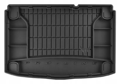FROGUM TM Kofferbakmat - Geschikt voor KIA Soul Electric II (vanaf 2019) - Onderste laadvloer - TPE Rubber - Zwart