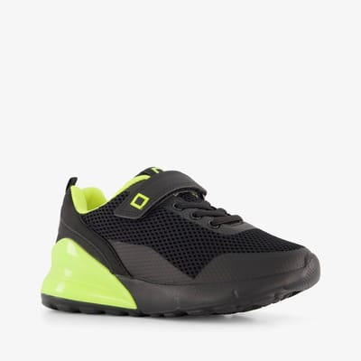 Blue Box jongens sneakers zwart groen - Maat 28