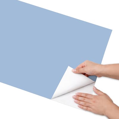 Coloray Meubel Wrap Folie - Blauw Meubelfolie - 50x100 cm - Wrapfolie Keuken Babyblauw - Decoratiefolie - Minimalist Meubelfolie - Meubel Wrap Folie - Woonkamer decoratie - Achtergronden en patronen
