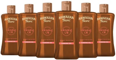 Hawaiian Tropic Tanning Oil - 6 x 200 ml - Voordeelverpakking