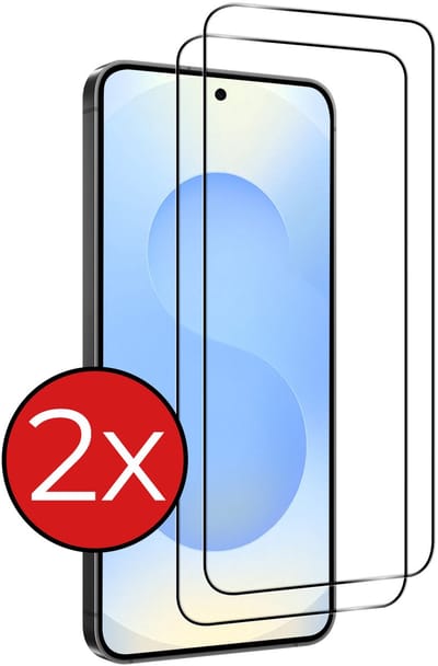 Screenprotector - 2 Stuks - Geschikt voor Samsung Galaxy S25 Edge - Full Cover - Beschermglas - Gehard Glas - Tempered Glass - Screen Protector