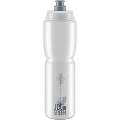 Elite Bottle Jet Green Dark Green, White Logo 950ml