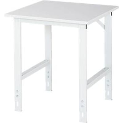 Werktafel, melamine blad, B 750 x D 800 x H 760-1080 mm