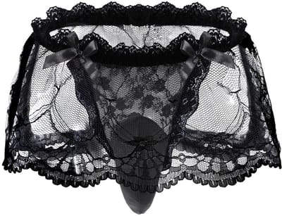 Dailygoods- Slipje met grote platte rok - Heren laag gesneden - Erotisch ondergoed - Thema-evenementen - Sexy charme - Handwas aanbevolen