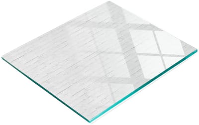 Decoratieve glazen snij- en serveerplank met bakstenen muurmotief, 60x52 cm
