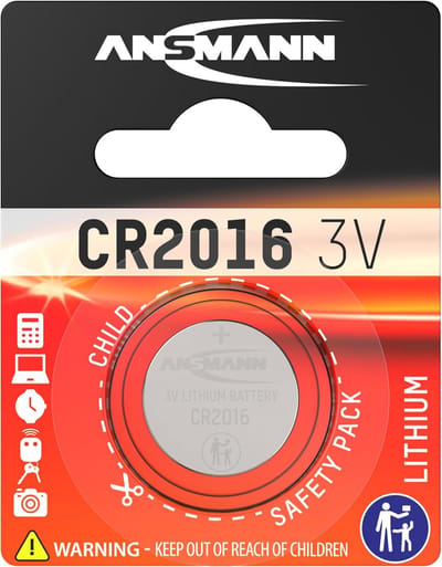 Knoopcelbatterij Lithium CR 2016 - Betrouwbare Energiebron voor Diverse Toepassingen