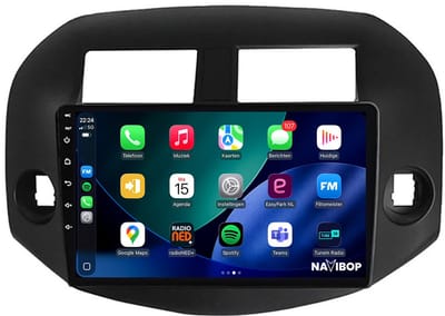 Geschikt voor Toyota RAV-4 (2005 t/m 2013) | 4+64GB 8-CORE | 9 inch Android 15.0 CarPlay autoradio | Draadloos CarPlay & Android Auto | Externe microfoon | Bluetooth & WiFi | NAVIBOP NB-4906 | Bouwjaar 2005 t/m 2013