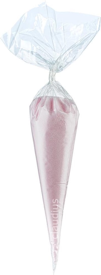 Scrubzout Rozen - 300 gram in puntzak transparant - set van 6 stuks - Hydraterende Lichaamsscrub