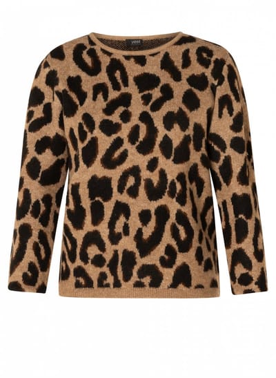 YEST CURVE Gloria Tops - Soft Taupe/Multi Col - maat 0(46)