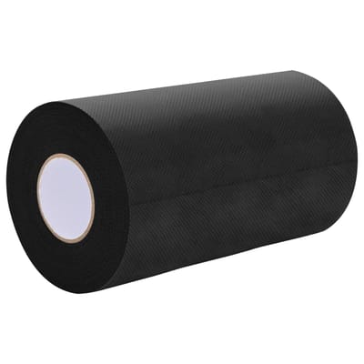 vidaXL - Kunstgrasband - zelfklevend - Zwart - 10 - x - 0,15 - cm - Niet-geweven - stof