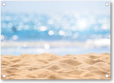Zeegezicht - Abstract Beach / Strand - Tuinposter 70x50 - Wanddecoratie - Landschap - Natuur