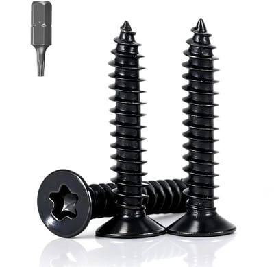 Roestvrijstalen Schroeven - Verzonken Kop Schroeven - Bevestigen van Panel - Torx Aandrijving - M3 x 16 mm - Zwart