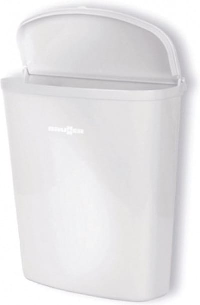Brunner Pillar - afvalbak wit