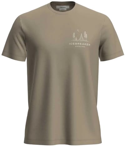 Icebreaker Merino 150 Tech Lite Peaceful Pass T-shirt Met Korte Mouwen Groen S Man