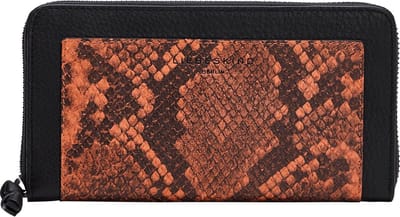 LIEBESKIND BERLIN Leren Portemonnee Side by Side Sally Wallet Black Zwart Veelkleurig
