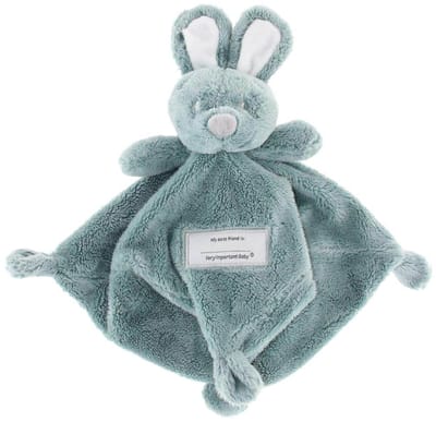 VIB® - Pluche knuffeldoekje konijn mosgroen - 33 cm - Babykleertjes - Baby cadeau - zwangerschap aankondiging - geboorte cadeau