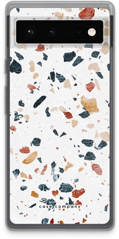 Case Company® - Hoesje geschikt voor Google Pixel 6 hoesje - Terrazzo N°4 - Soft Cover Telefoonhoesje - Bescherming aan alle Kanten en Schermrand