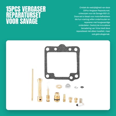 Dailygoods- Vergaser Reparatieset 15-delig - Carburateur Synchronisatie Set - Carburateur Afstelgereedschap - Auto- en Motorbenodigdheden - Hoogwaardige Kwaliteit