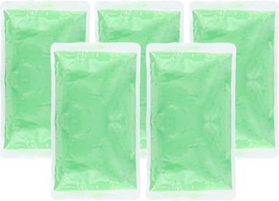 Boland Party Holi kleurpoeder - 5x - groen - 70 gram - festival/party - heilig kleuren poeder