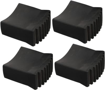 Ladder Voetbeschermers - Ladderbumpers Rubber - Ladder Stabiliseren - Vervangende Onderdelen - 4 Stuks - Zwart
