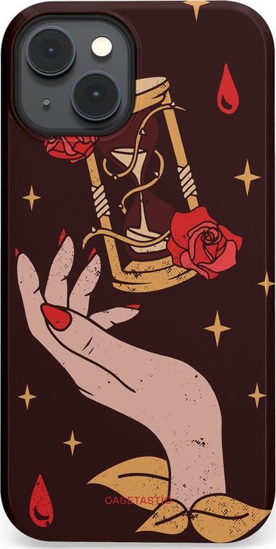 Casetastic Hoesje Geschikt voor Apple iPhone 14 Magsafe - Stijlvolle Beschermende Duo-layer Case - Magische Hand Roos