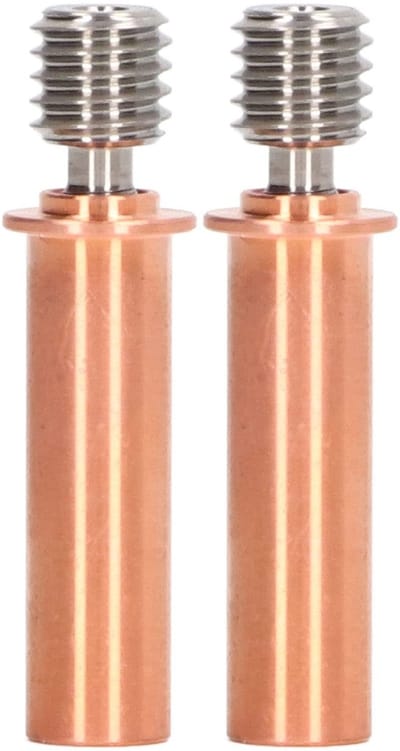 Dailygoods- Nozzle 2 Stuks - Bimetaal Heat Break Tube - FDM 3D Printer Onderdelen - Extruder Vervanging - Ti-Legering/Koper - Betrouwbaar en Lekvrij