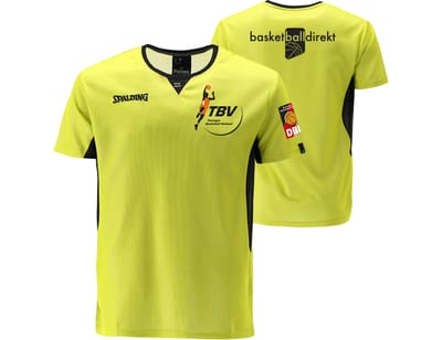 Spalding Offizielles Tbv Referee T-shirt Geel