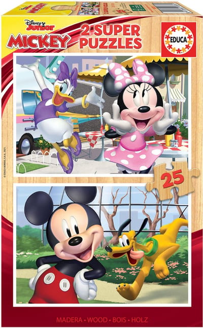 EDUCA - puzzel - 2 x 25 stuks - Mickey & Friends