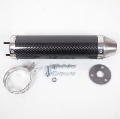 uitlaatdemper giannelli voor motorfiets derbi 50 gpr r 2009 tot 2012 33662hf nieuw