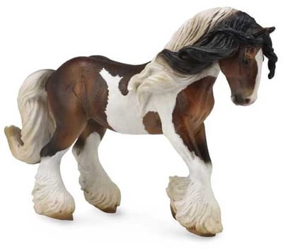 COLLECTA Figurine - Tinker Hengst Gevlekt - (Xl) - Paarden - Handgeschilderd - Miniatuur
