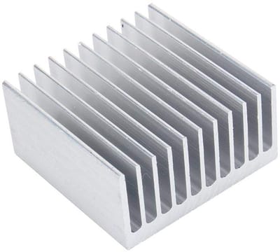Aluminium Koelvin - Warmteafvoer Fin - Elektronica Koeling - Goede Warmtegeleiding - 40x40x20mm