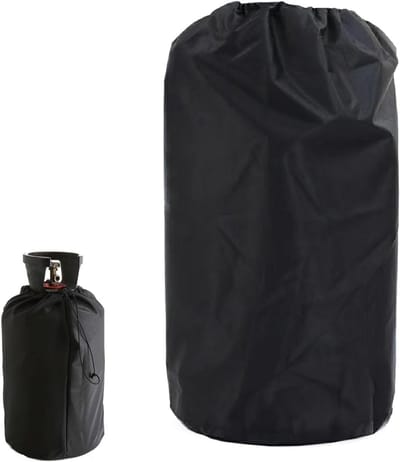 Waterdichte beschermhoes voor gasflessen 31 x 59 cm, met trekkoord, geschikt voor propaan en butaan gasflessen, UV-bestendig en weerbestendig