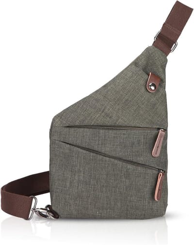 Borsttas Schoudertas - Crossbody Tas - Reizen Fietsen - Waterdicht Anti-diefstal - 22x4x33 cm