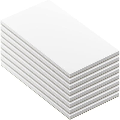 Notitieblokken - Memoblokken - Taken bijhouden - Stevig karton - 8 stuks - Wit