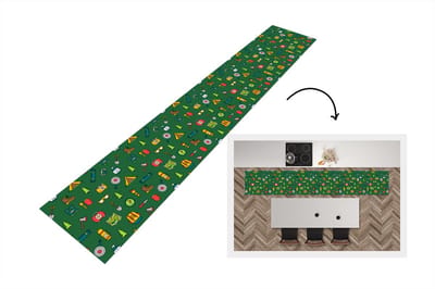 Keukenloper - Loper keuken - Kamperen - Tent - Bijl - Backpack - 300x50 cm - Keukenloper vinyl